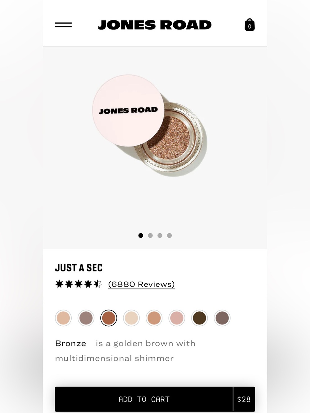 JONES ROAD JUST A SEC EYESHADOW & EYESHADOW STICK - Picture 2 of 9